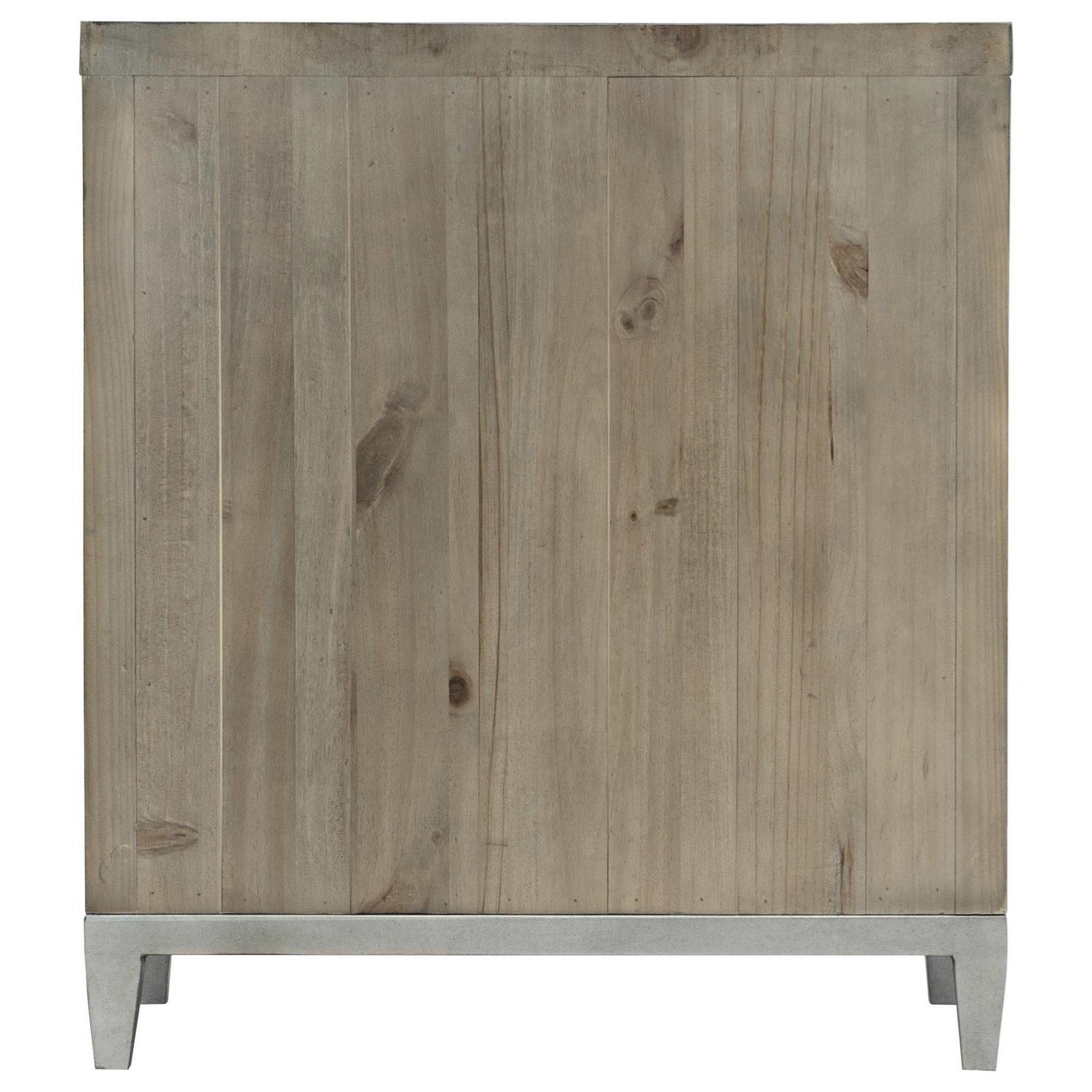 Bernhardt Highland Park 398216G Shaw RusticModern 3Drawer Nightstand